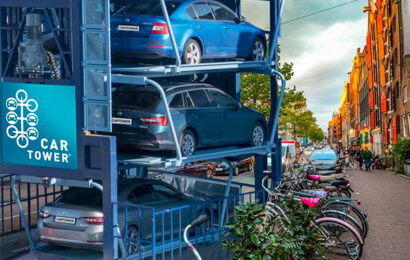 I vašemu městu či městysu pomůže s parkováním důmyslně řešená parkovací věž